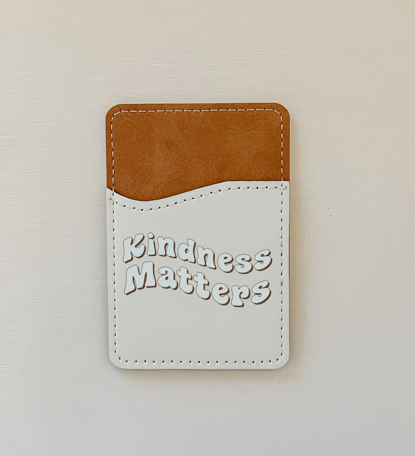 Groovy Kindness Leather Card Holder (8 Options)