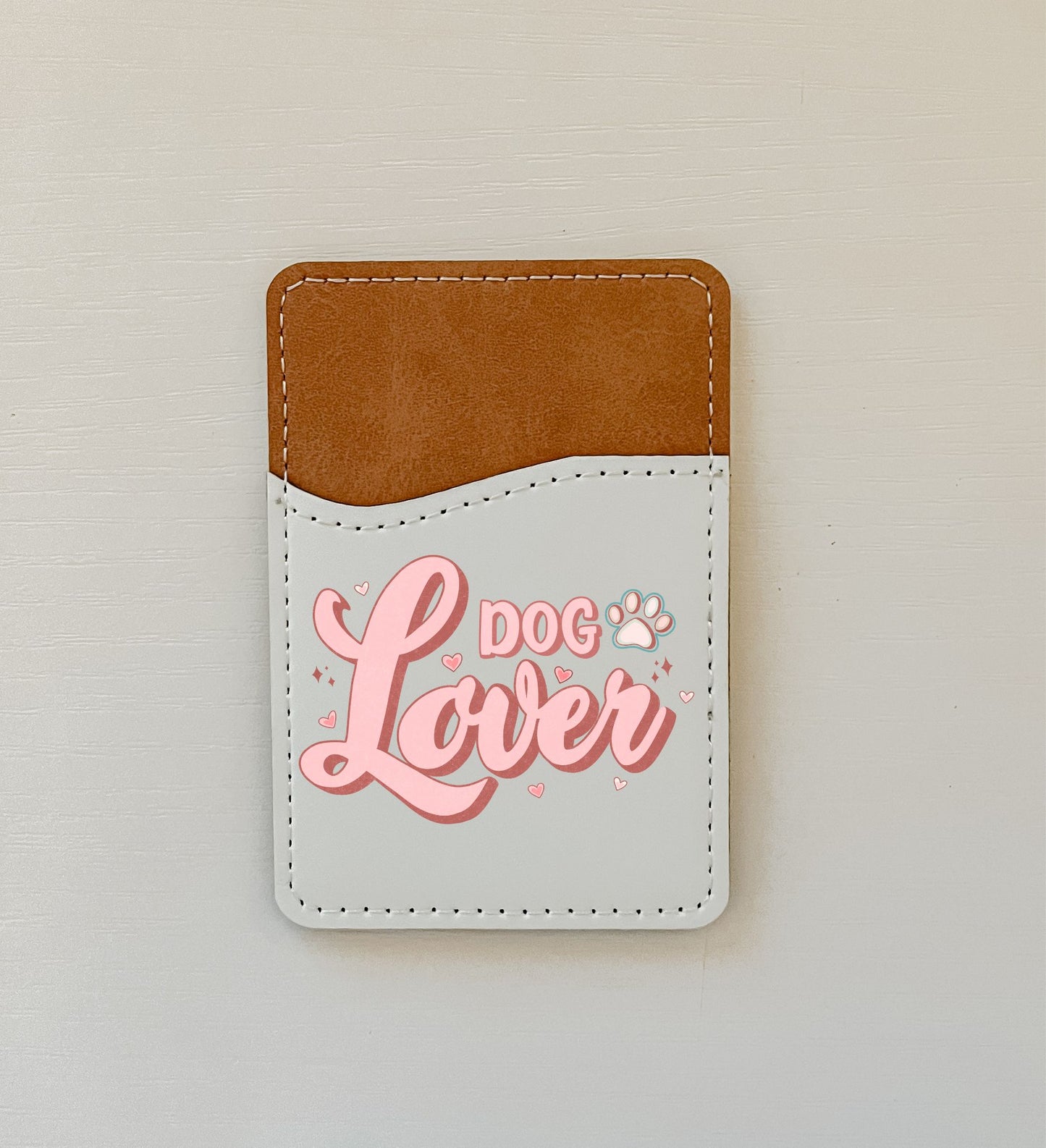 Dog Lover Leather Card Holder (9 Options)