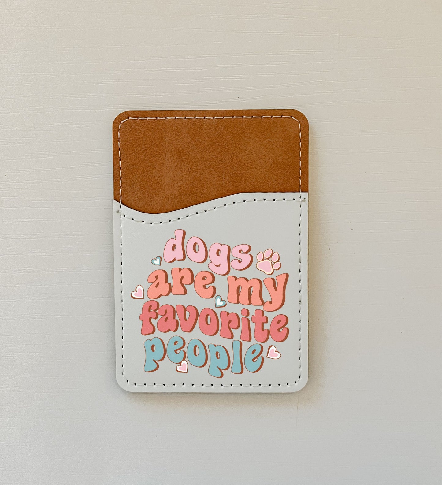 Dog Lover Leather Card Holder (9 Options)