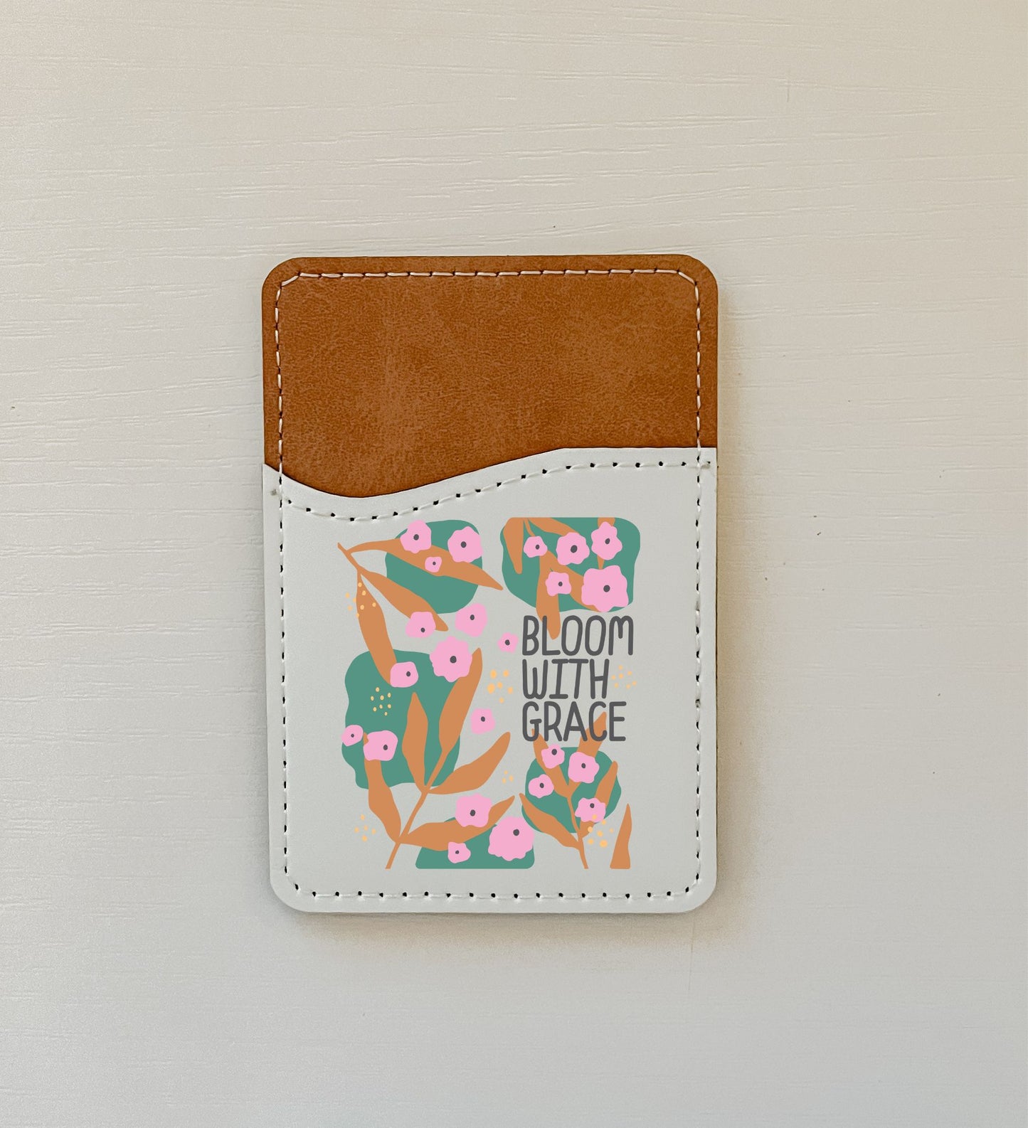 Boho Quotes Leather Card Holder (10 Options)