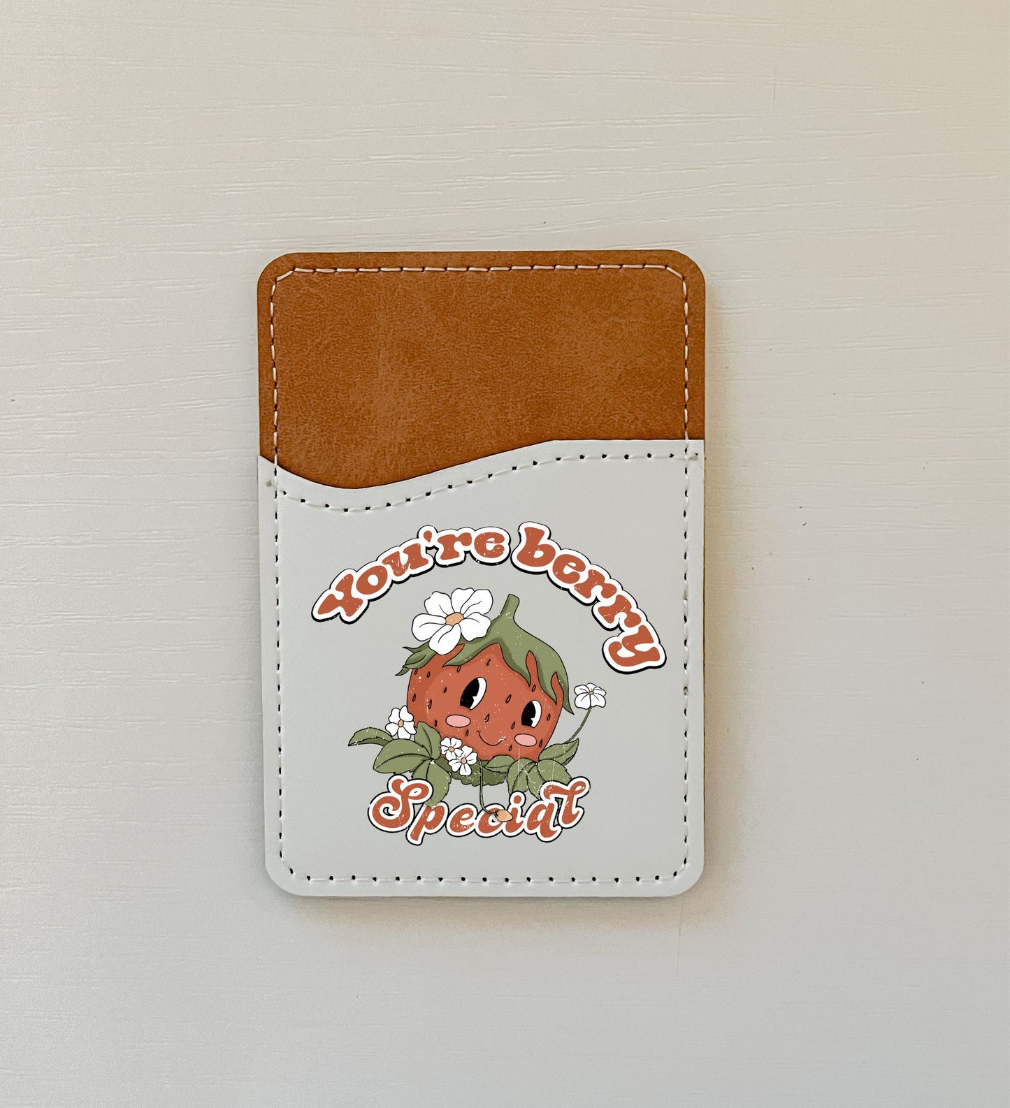 Misc Retro Vibes Leather Card Holder (13 Options)