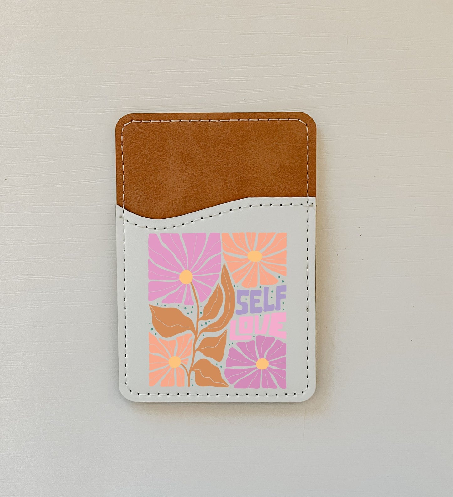 Boho Quotes Leather Card Holder (10 Options)