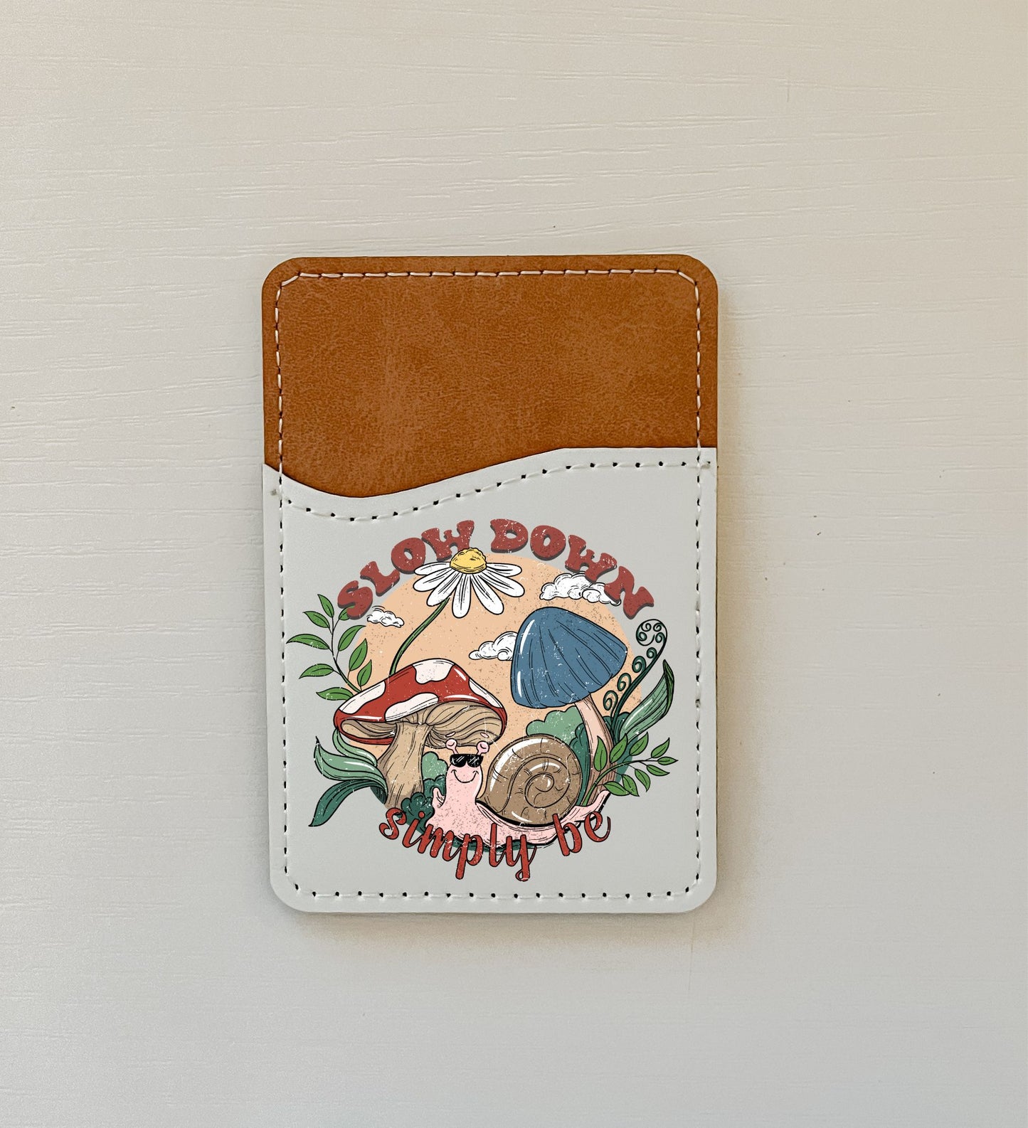 Misc Retro Vibes Leather Card Holder (13 Options)