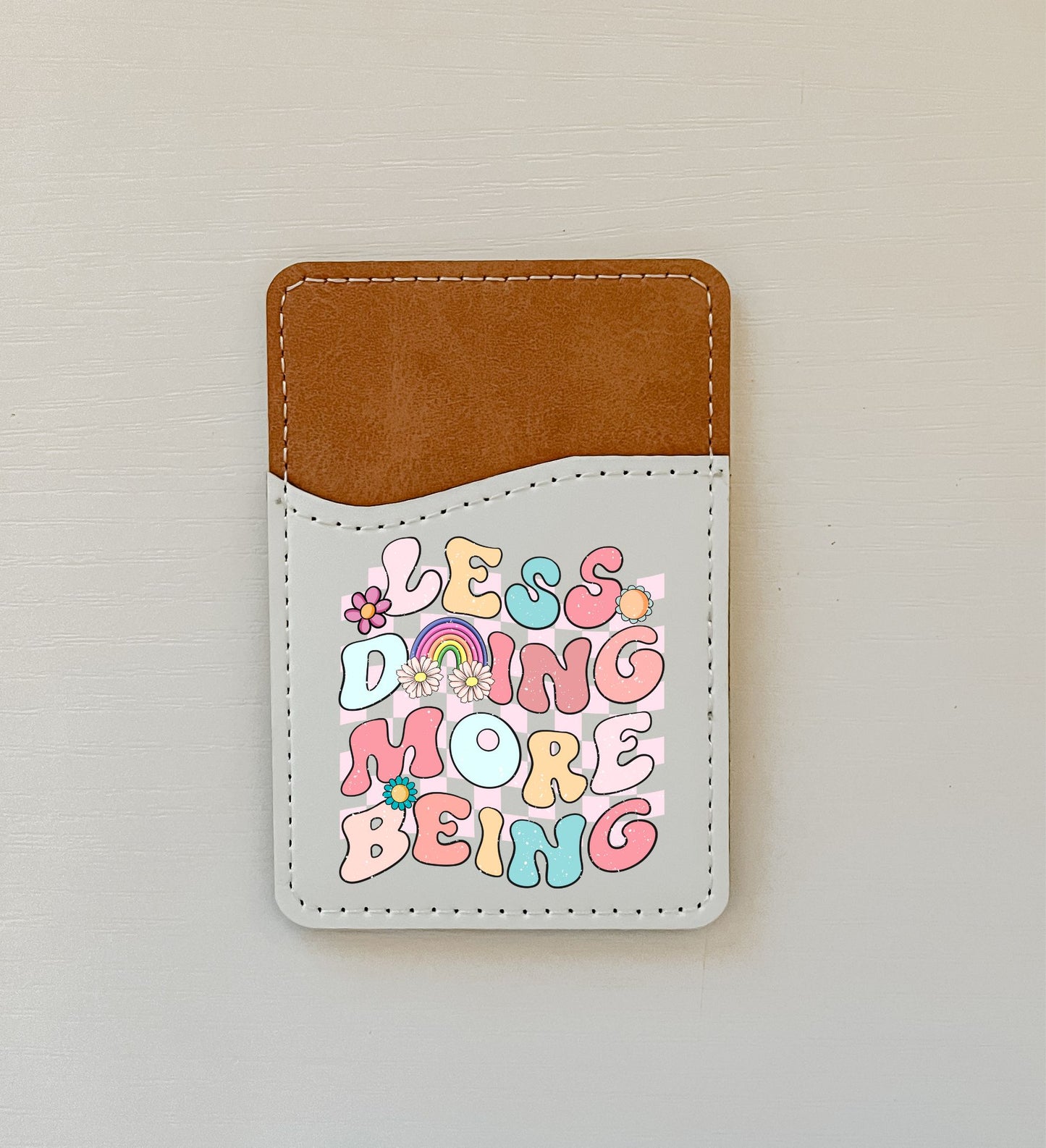 Misc Retro Vibes Leather Card Holder (13 Options)