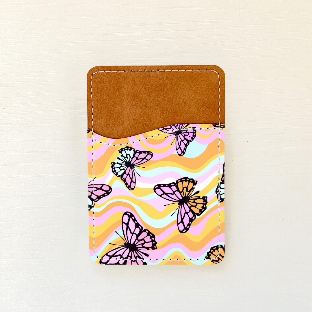 Butterflies Leather Card Holder (2 Options)