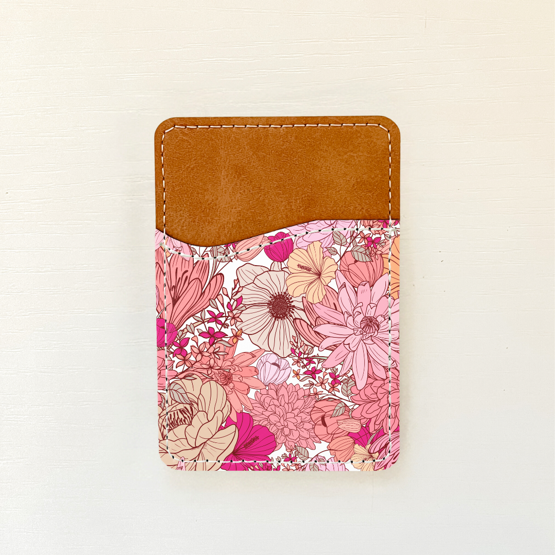 Floral Leather Card Holder (3 Options)