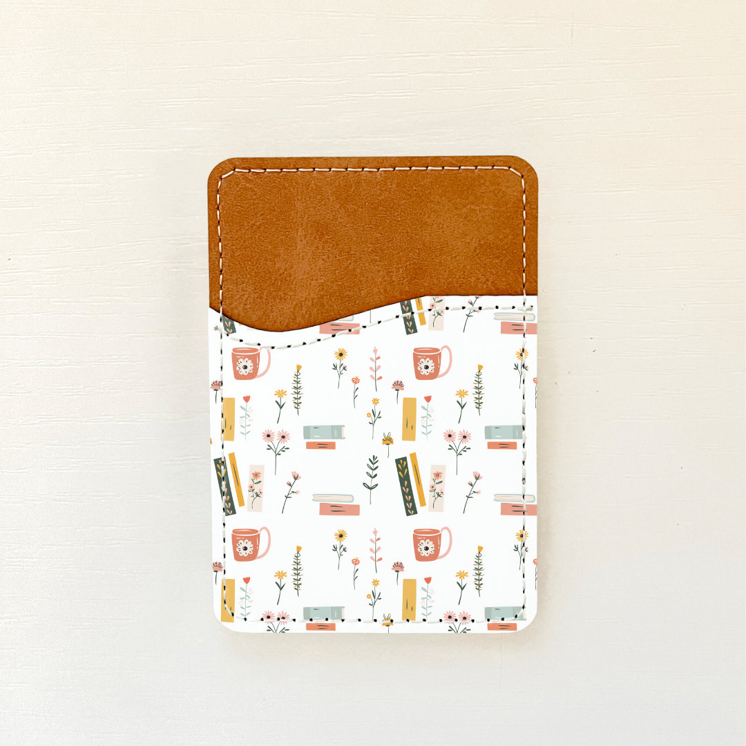 Floral Books Leather Card Holder (17 Options)