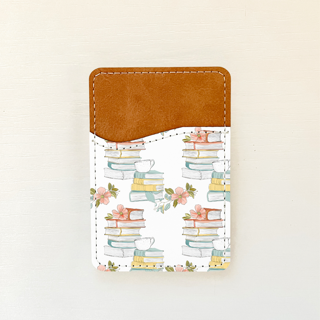 Floral Books Leather Card Holder (17 Options)