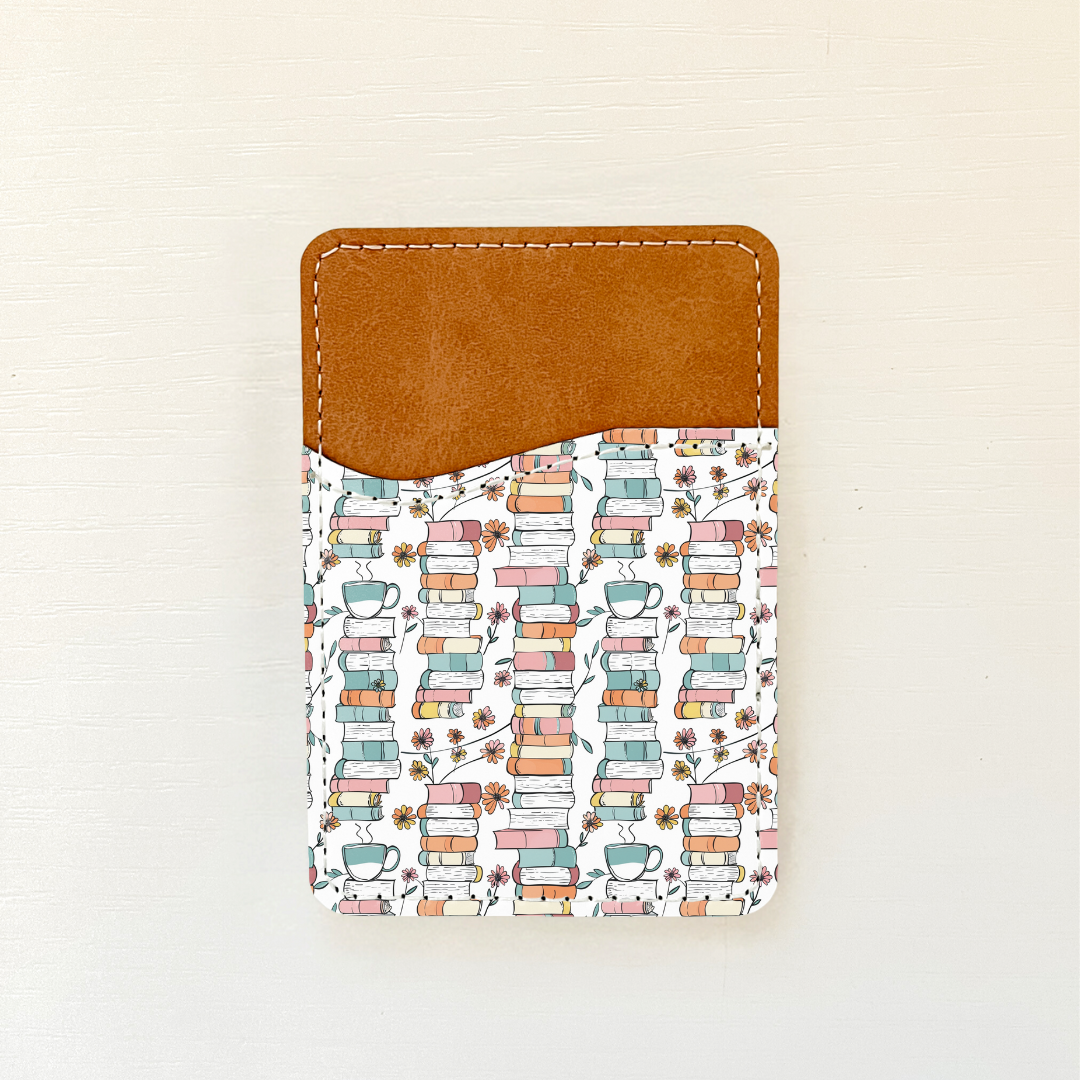 Floral Books Leather Card Holder (17 Options)