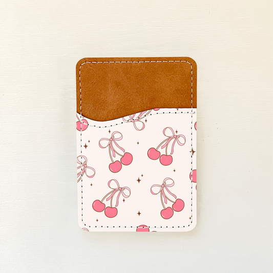 Cute Girly Leather Card Holder (8 Options)