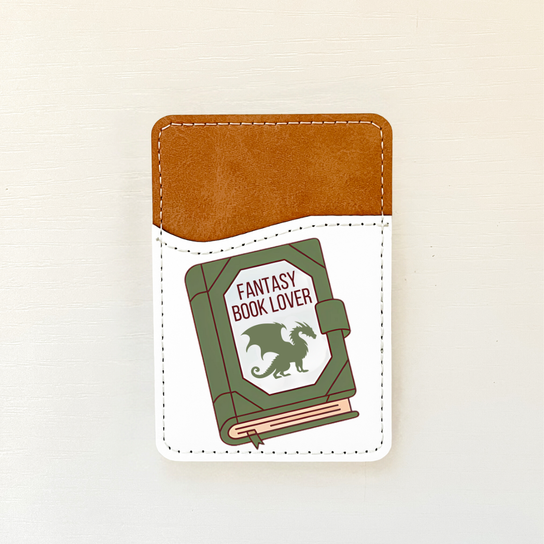 Book Lover Leather Card Holder (6 Options)