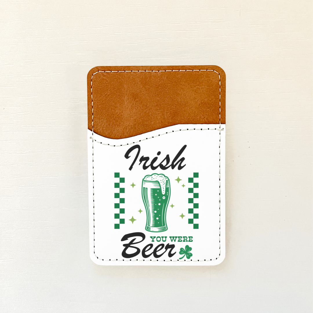 Saint Patricks Day Leather Card Holder (10 Options)