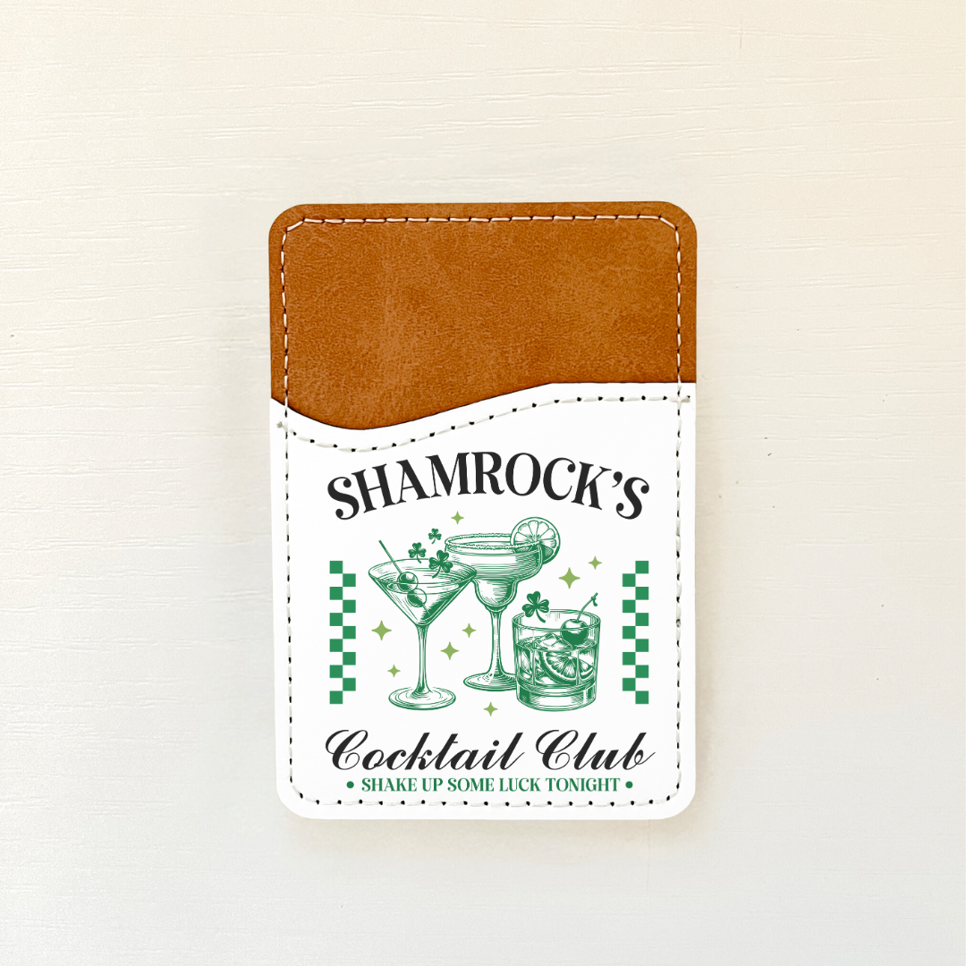 Saint Patricks Day Leather Card Holder (10 Options)