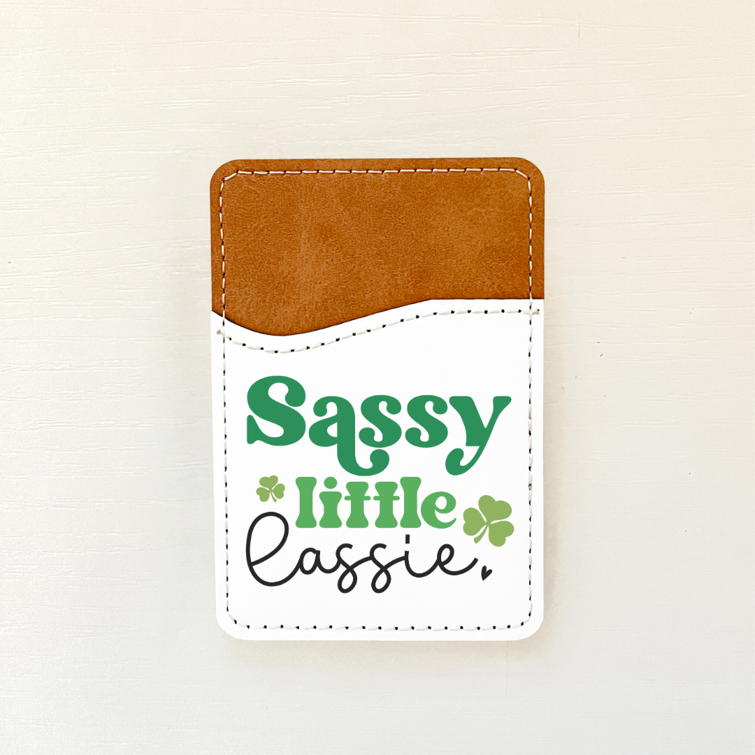 Saint Patricks Day Leather Card Holder (10 Options)