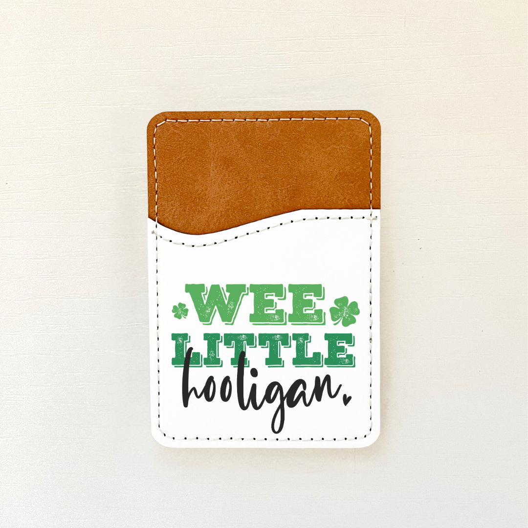 Saint Patricks Day Leather Card Holder (10 Options)