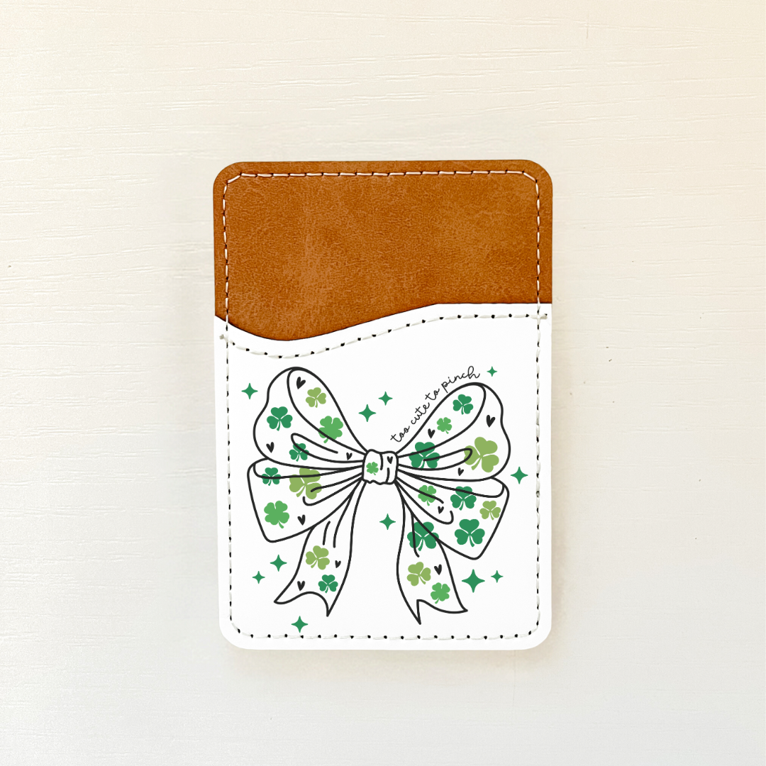 Saint Patricks Day Leather Card Holder (10 Options)