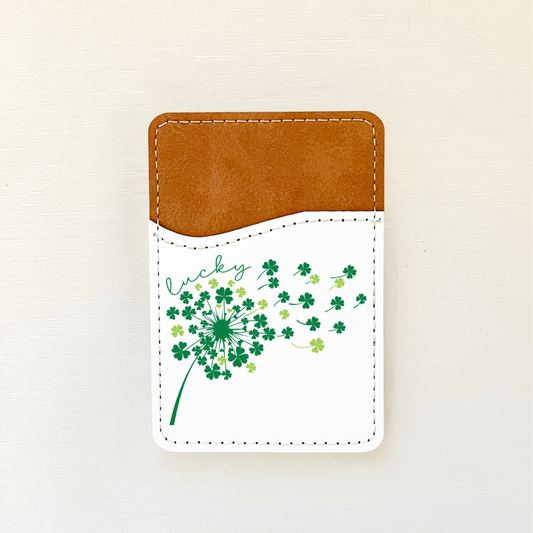 Saint Patricks Day Leather Card Holder (10 Options)