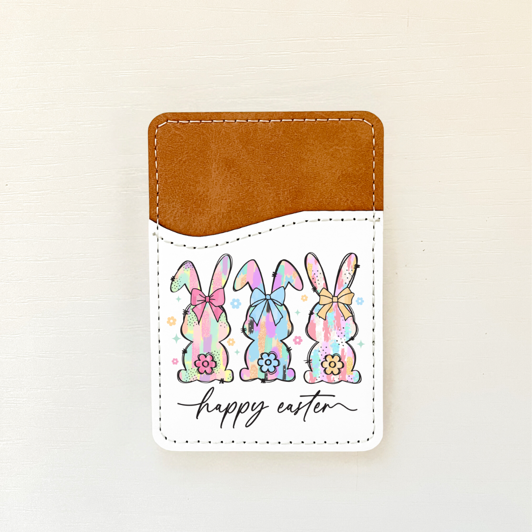 Easter Spring Leather Card Holder (12 Options)