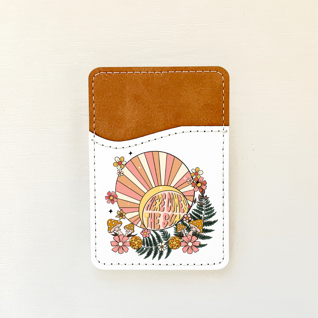 Misc Retro Vibes Leather Card Holder (13 Options)