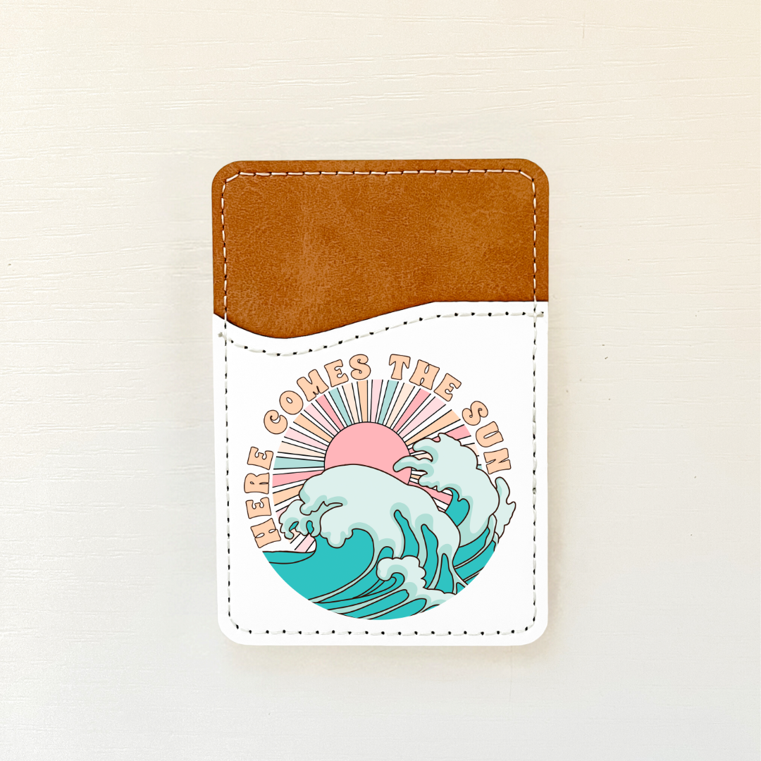 Vintage Beach Leather Card Holder (10 Options)