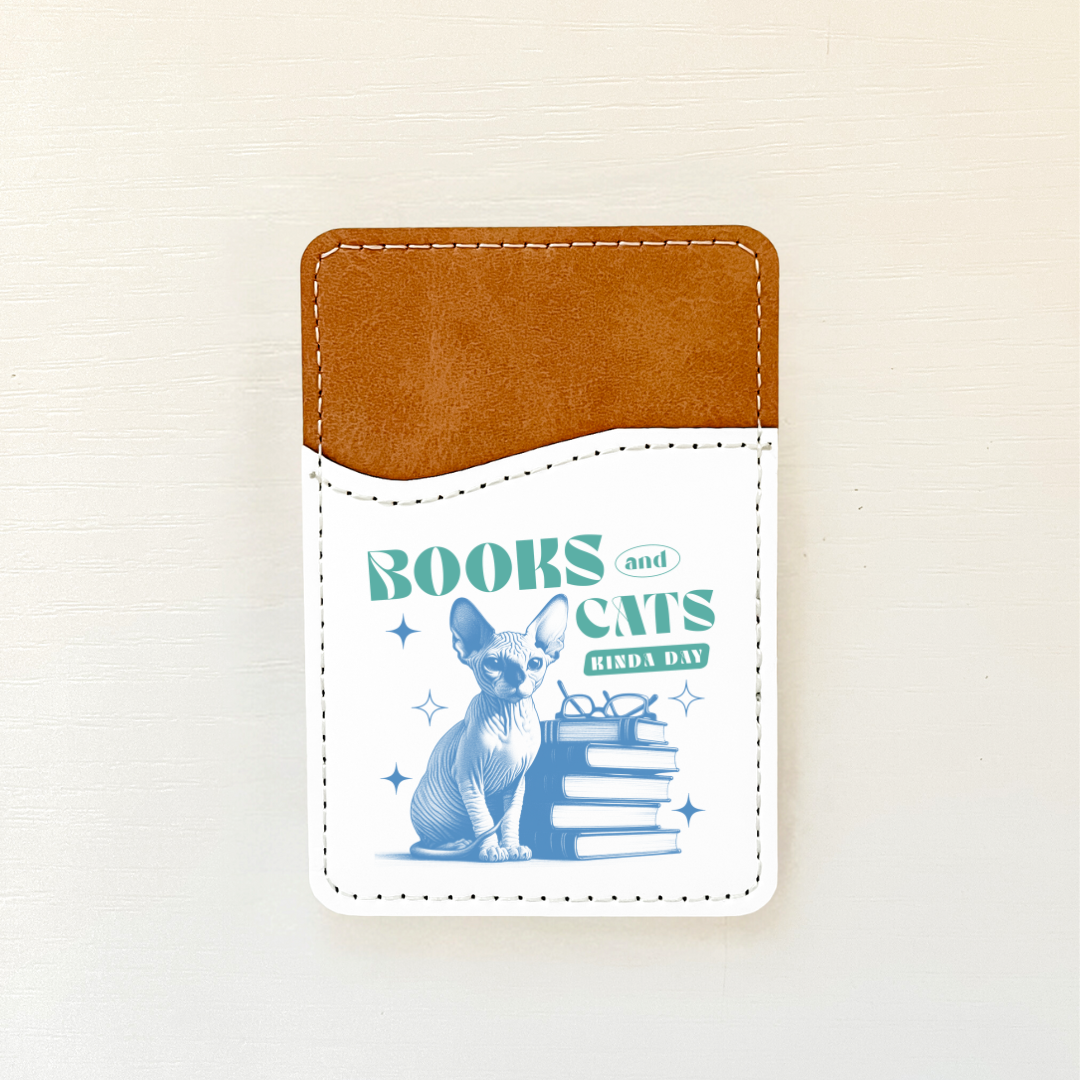 Vintage Cats Leather Card Holder (12 Options)