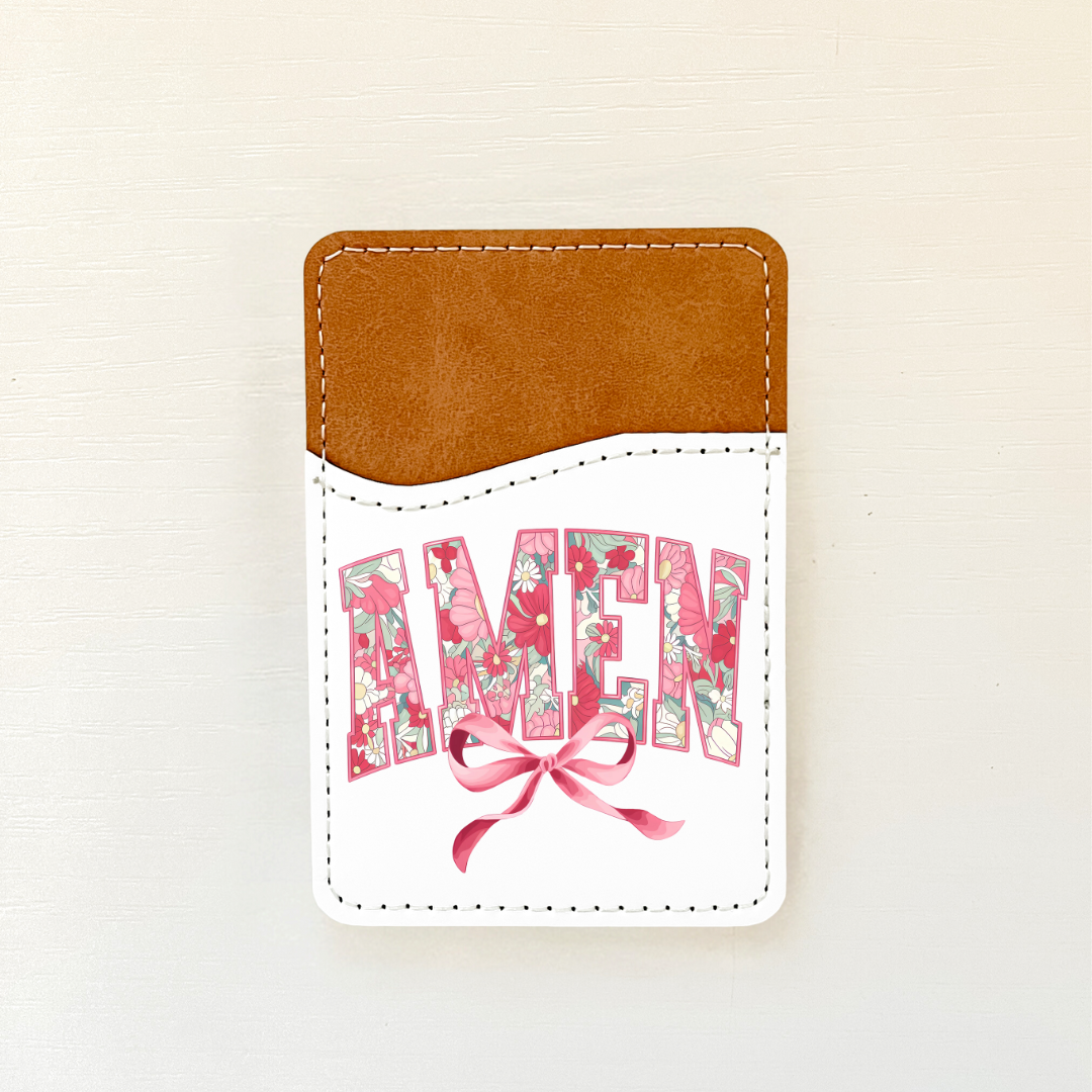 Easter Spring Leather Card Holder (12 Options)