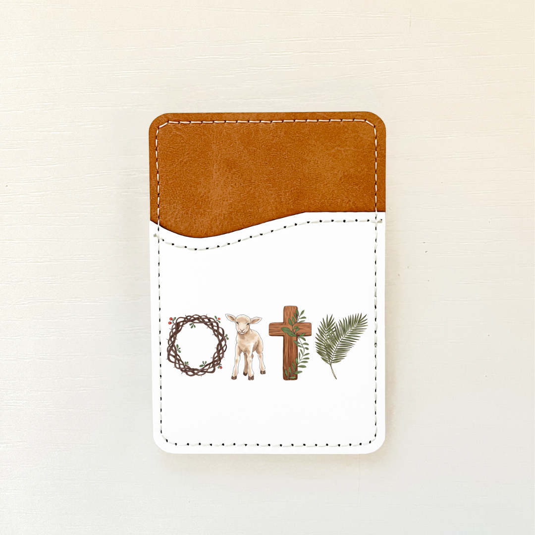 Easter Spring Leather Card Holder (12 Options)