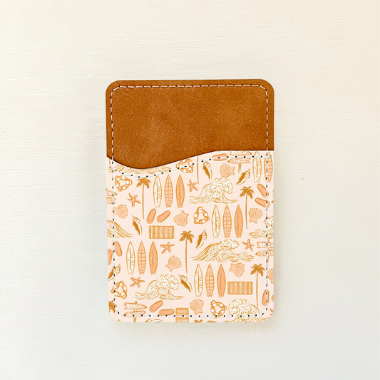 Summer Vibes Leather Card Holder (27 Options)