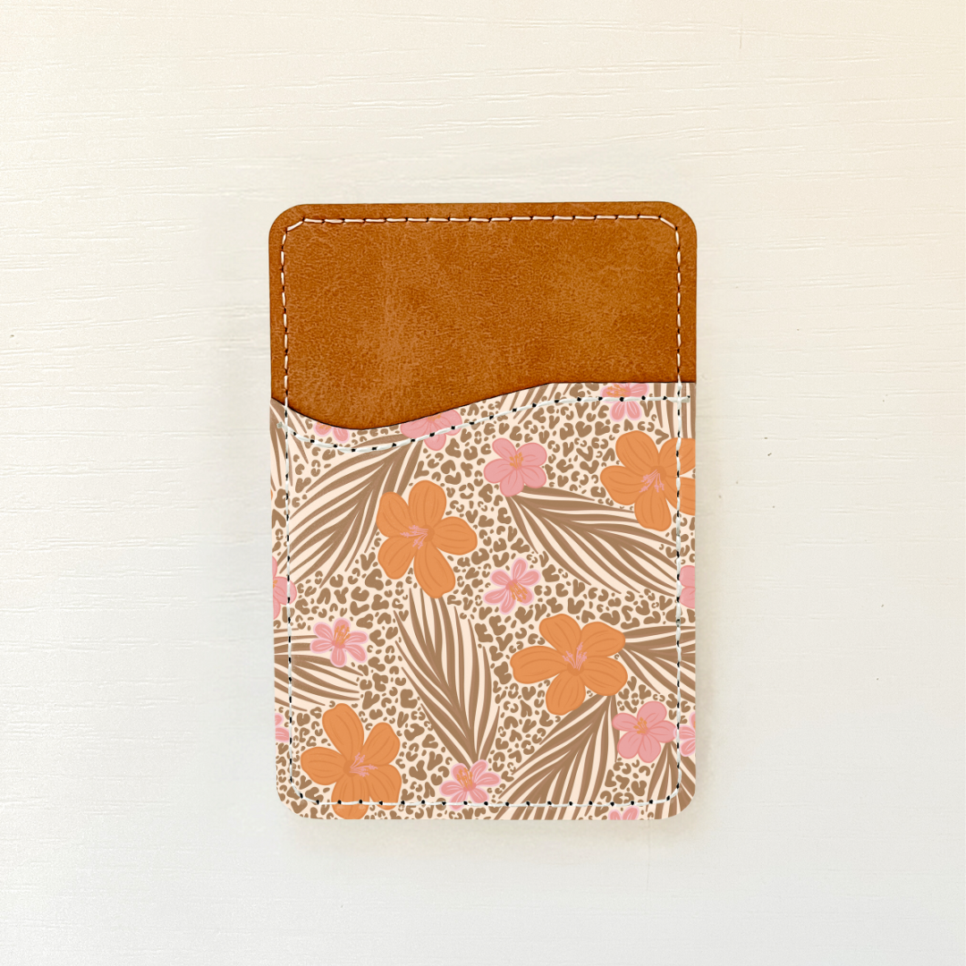 Spring Vibes Leather Card Holder (9 Options)
