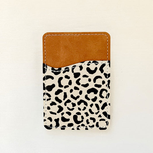 Leopard Print Leather Card Holder (10 Options)