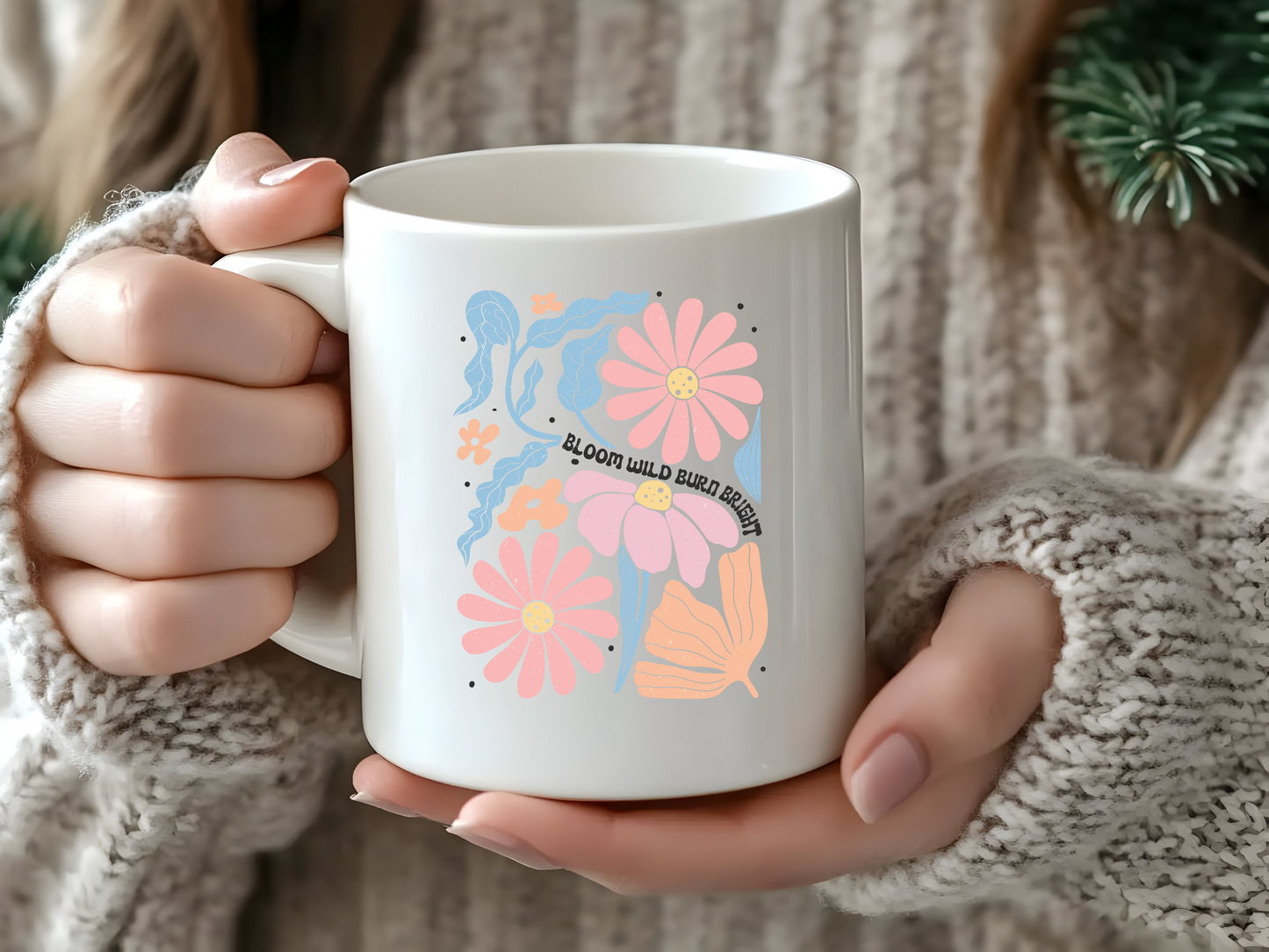 11 oz Ceramic Mug | Pastel Quotes (10 Options)