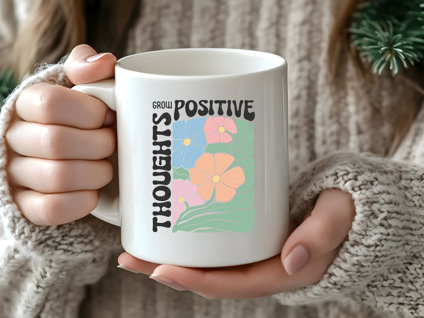 11 oz Ceramic Mug | Pastel Quotes (10 Options)