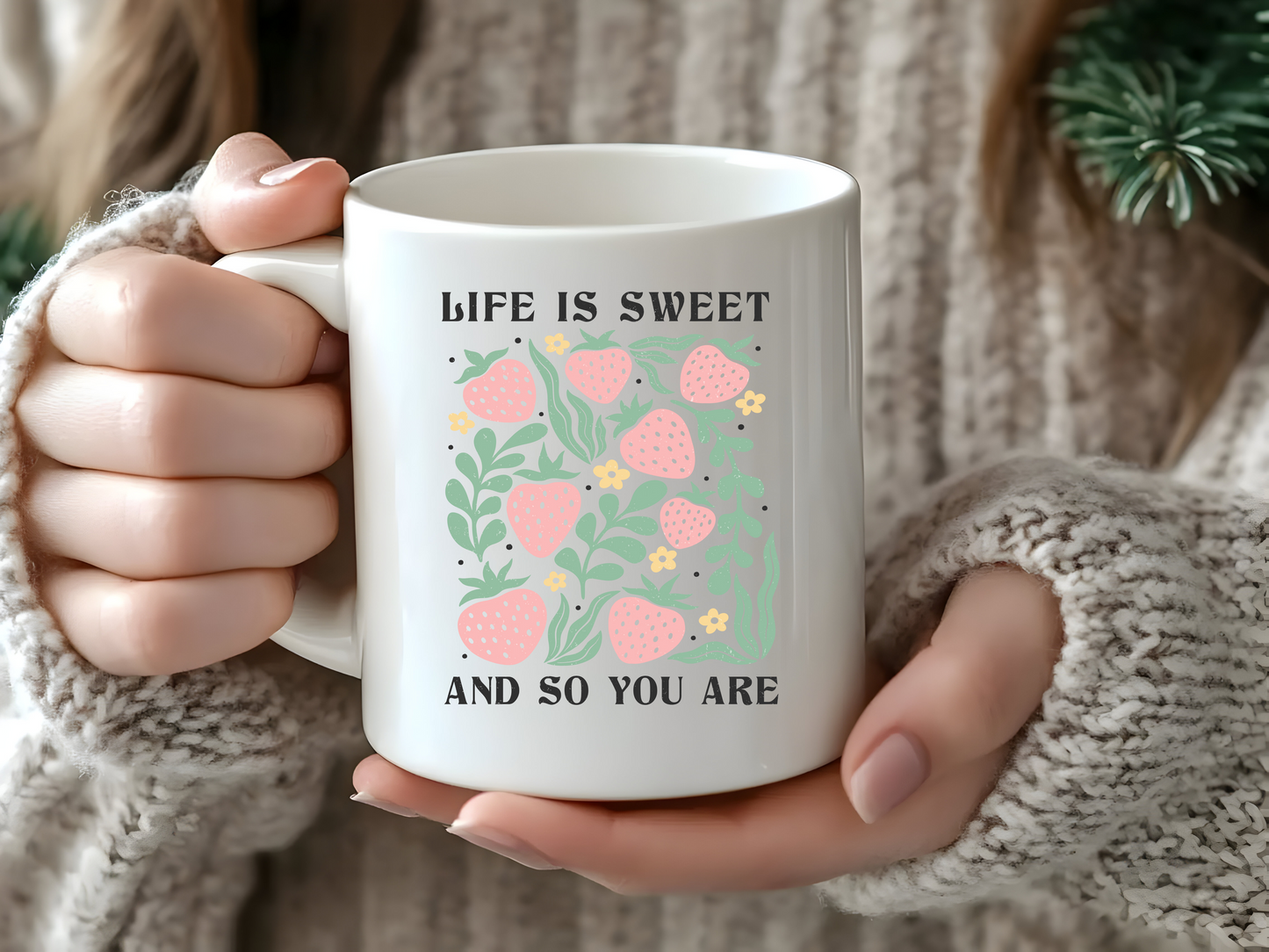 11 oz Ceramic Mug | Pastel Quotes (10 Options)