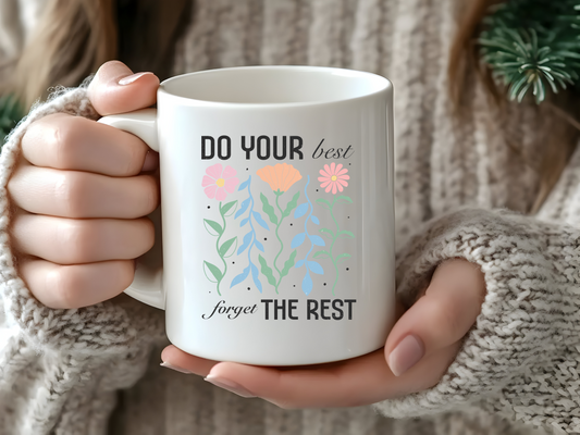 11 oz Ceramic Mug | Pastel Quotes (10 Options)