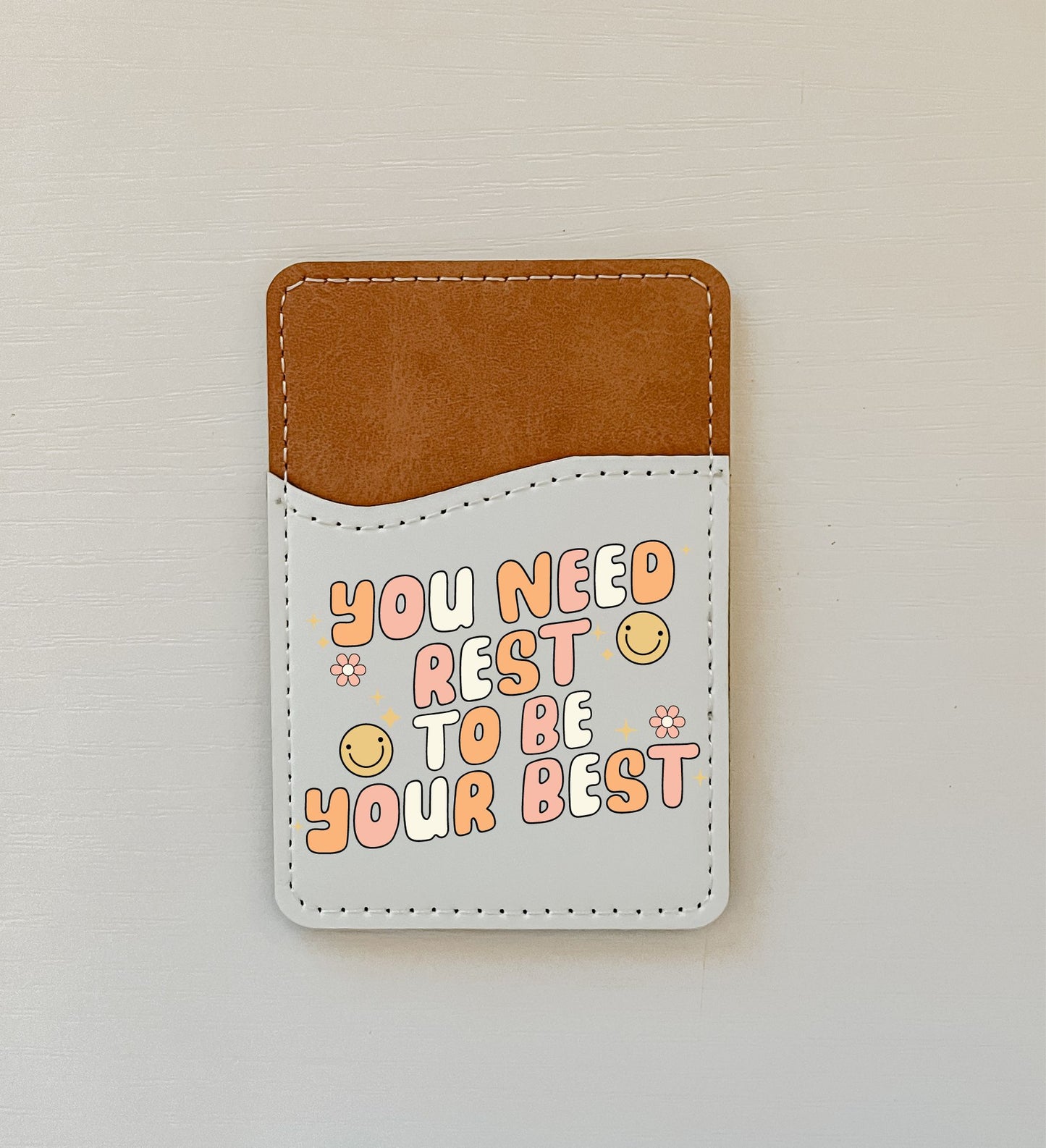 WS Mental Health Leather Card Holder