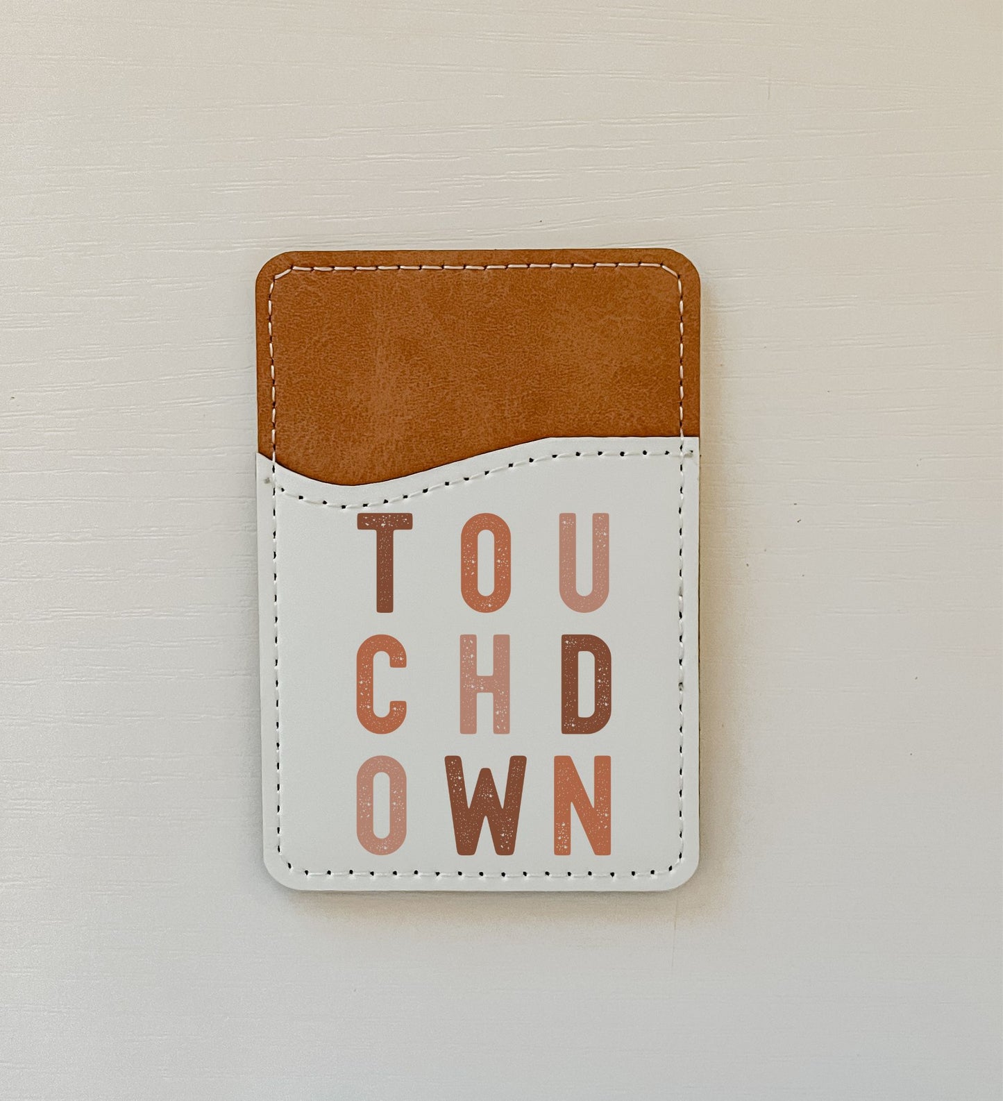WS Football Vibes Leather Card Holder